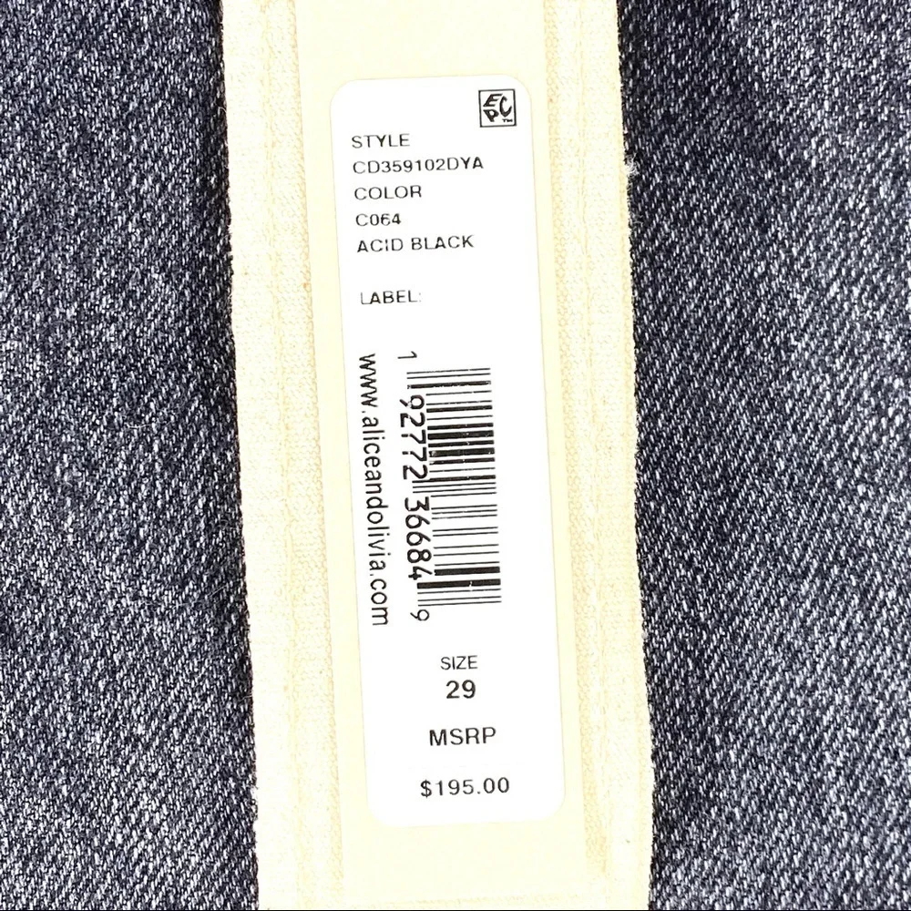 Alice + Olivia Women's Ripped Jean Skirt - 29